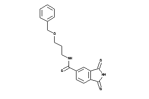 N-(3-benzoxypropyl)-1,3-diketo-isoindoline-5-carboxamide