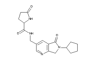 N-[(6-cyclopentyl-5-keto-7H-pyrrolo[3,4-b]pyridin-3-yl)methyl]-5-keto-pyrrolidine-2-carboxamide