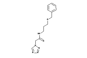 N-(3-benzoxypropyl)-2-(tetrazol-1-yl)acetamide