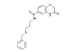 N-(3-benzoxypropyl)-3-keto-4H-1,4-benzothiazine-6-carboxamide