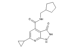 N-(cyclopentylmethyl)-6-cyclopropyl-3-keto-1,2-dihydropyrazolo[3,4-b]pyridine-4-carboxamide