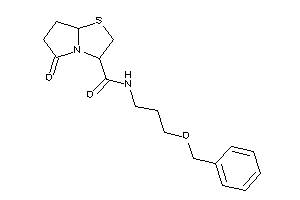 N-(3-benzoxypropyl)-5-keto-3,6,7,7a-tetrahydro-2H-pyrrolo[2,1-b]thiazole-3-carboxamide