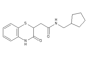 N-(cyclopentylmethyl)-2-(3-keto-4H-1,4-benzothiazin-2-yl)acetamide