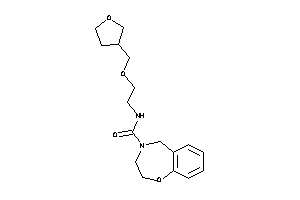 N-[2-(tetrahydrofuran-3-ylmethoxy)ethyl]-3,5-dihydro-2H-1,4-benzoxazepine-4-carboxamide