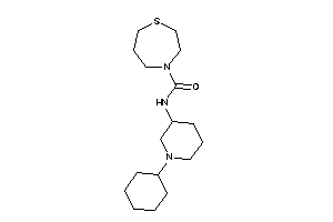 N-(1-cyclohexyl-3-piperidyl)-1,4-thiazepane-4-carboxamide