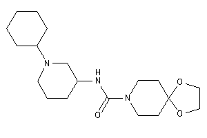 N-(1-cyclohexyl-3-piperidyl)-1,4-dioxa-8-azaspiro[4.5]decane-8-carboxamide