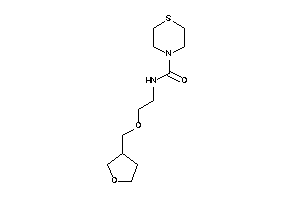 N-[2-(tetrahydrofuran-3-ylmethoxy)ethyl]thiomorpholine-4-carboxamide