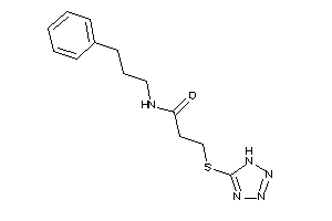 N-(3-phenylpropyl)-3-(1H-tetrazol-5-ylthio)propionamide