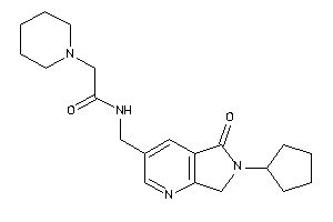N-[(6-cyclopentyl-5-keto-7H-pyrrolo[3,4-b]pyridin-3-yl)methyl]-2-piperidino-acetamide