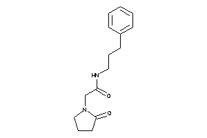 2-(2-ketopyrrolidino)-N-(3-phenylpropyl)acetamide