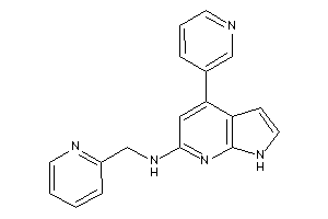 2-pyridylmethyl-[4-(3-pyridyl)-1H-pyrrolo[2,3-b]pyridin-6-yl]amine