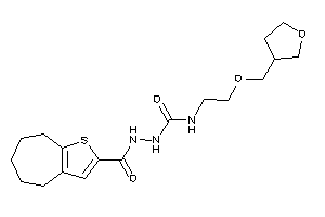 1-(5,6,7,8-tetrahydro-4H-cyclohepta[b]thiophene-2-carbonylamino)-3-[2-(tetrahydrofuran-3-ylmethoxy)ethyl]urea