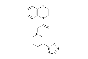 1-(2,3-dihydro-1,4-benzothiazin-4-yl)-2-[3-(1,2,4-oxadiazol-5-yl)piperidino]ethanone