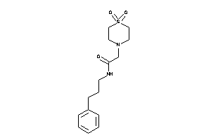 2-(1,1-diketo-1,4-thiazinan-4-yl)-N-(3-phenylpropyl)acetamide