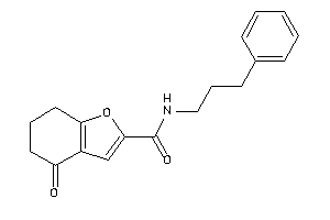 4-keto-N-(3-phenylpropyl)-6,7-dihydro-5H-benzofuran-2-carboxamide