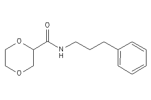 Image of N-(3-phenylpropyl)-1,4-dioxane-2-carboxamide