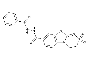 N'-benzoyl-2,2-diketo-3,4-dihydro-[1,2,4]thiadiazino[3,4-b][1,3]benzothiazole-8-carbohydrazide