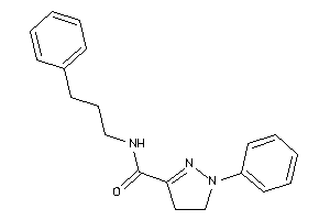 1-phenyl-N-(3-phenylpropyl)-2-pyrazoline-3-carboxamide