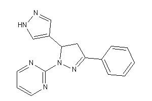 2-[3-phenyl-5-(1H-pyrazol-4-yl)-2-pyrazolin-1-yl]pyrimidine