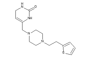 6-[[4-[2-(2-thienyl)ethyl]piperazino]methyl]-3,4-dihydro-1H-pyrimidin-2-one