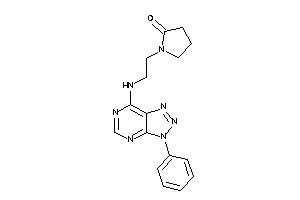 Image of 1-[2-[(3-phenyltriazolo[4,5-d]pyrimidin-7-yl)amino]ethyl]-2-pyrrolidone