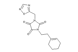 1-(2-cyclohexen-1-ylethyl)-3-(1,2,4-oxadiazol-5-ylmethyl)imidazolidine-2,4,5-trione