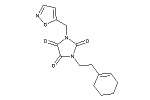 1-(2-cyclohexen-1-ylethyl)-3-(isoxazol-5-ylmethyl)imidazolidine-2,4,5-trione