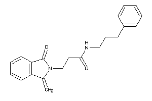 3-(1-keto-3-methylene-isoindolin-2-yl)-N-(3-phenylpropyl)propionamide