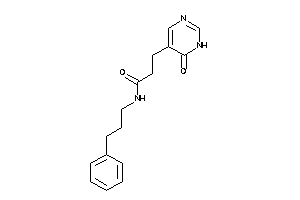 3-(6-keto-1H-pyrimidin-5-yl)-N-(3-phenylpropyl)propionamide