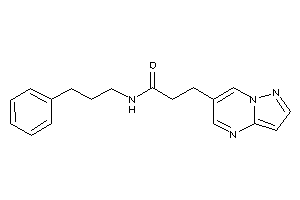 N-(3-phenylpropyl)-3-pyrazolo[1,5-a]pyrimidin-6-yl-propionamide