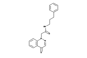 2-(4-ketocinnolin-1-yl)-N-(3-phenylpropyl)acetamide
