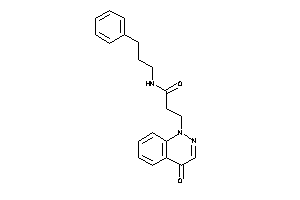 3-(4-ketocinnolin-1-yl)-N-(3-phenylpropyl)propionamide