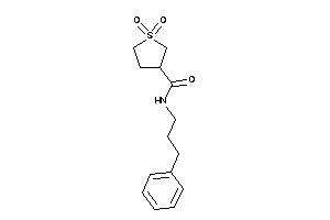 1,1-diketo-N-(3-phenylpropyl)thiolane-3-carboxamide