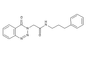 2-(4-keto-1,2,3-benzotriazin-3-yl)-N-(3-phenylpropyl)acetamide