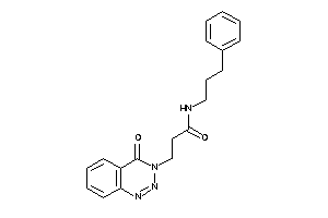 3-(4-keto-1,2,3-benzotriazin-3-yl)-N-(3-phenylpropyl)propionamide