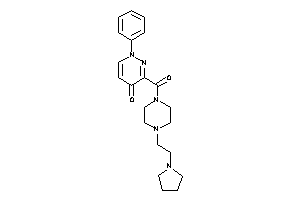 1-phenyl-3-[4-(2-pyrrolidinoethyl)piperazine-1-carbonyl]pyridazin-4-one