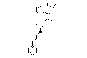 4-keto-4-(3-keto-2,4-dihydroquinoxalin-1-yl)-N-(3-phenylpropyl)butyramide