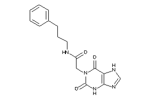 2-(2,6-diketo-3,7-dihydropurin-1-yl)-N-(3-phenylpropyl)acetamide