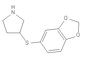 3-(1,3-benzodioxol-5-ylthio)pyrrolidine