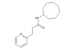 N-cyclooctyl-3-(2-pyridyl)propionamide