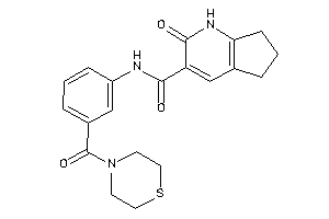 Image of 2-keto-N-[3-(thiomorpholine-4-carbonyl)phenyl]-1,5,6,7-tetrahydro-1-pyrindine-3-carboxamide