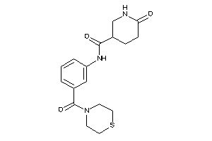 6-keto-N-[3-(thiomorpholine-4-carbonyl)phenyl]nipecotamide