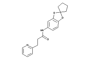 3-(2-pyridyl)-N-spiro[1,3-benzodioxole-2,1'-cyclopentane]-5-yl-propionamide