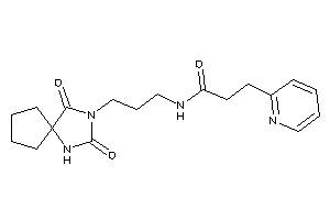 Image of N-[3-(2,4-diketo-1,3-diazaspiro[4.4]nonan-3-yl)propyl]-3-(2-pyridyl)propionamide