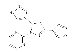 2-[3-(3-furyl)-5-(1H-pyrazol-4-yl)-2-pyrazolin-1-yl]pyrimidine