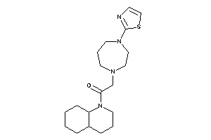 1-(3,4,4a,5,6,7,8,8a-octahydro-2H-quinolin-1-yl)-2-(4-thiazol-2-yl-1,4-diazepan-1-yl)ethanone