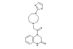 4-[2-(4-thiazol-2-yl-1,4-diazepan-1-yl)acetyl]-1,3-dihydroquinoxalin-2-one