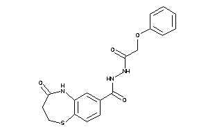 4-keto-N'-(2-phenoxyacetyl)-3,5-dihydro-2H-1,5-benzothiazepine-7-carbohydrazide