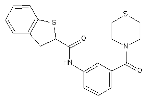 N-[3-(thiomorpholine-4-carbonyl)phenyl]-2,3-dihydrobenzothiophene-2-carboxamide