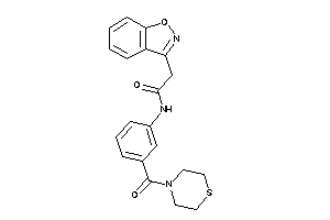 2-indoxazen-3-yl-N-[3-(thiomorpholine-4-carbonyl)phenyl]acetamide